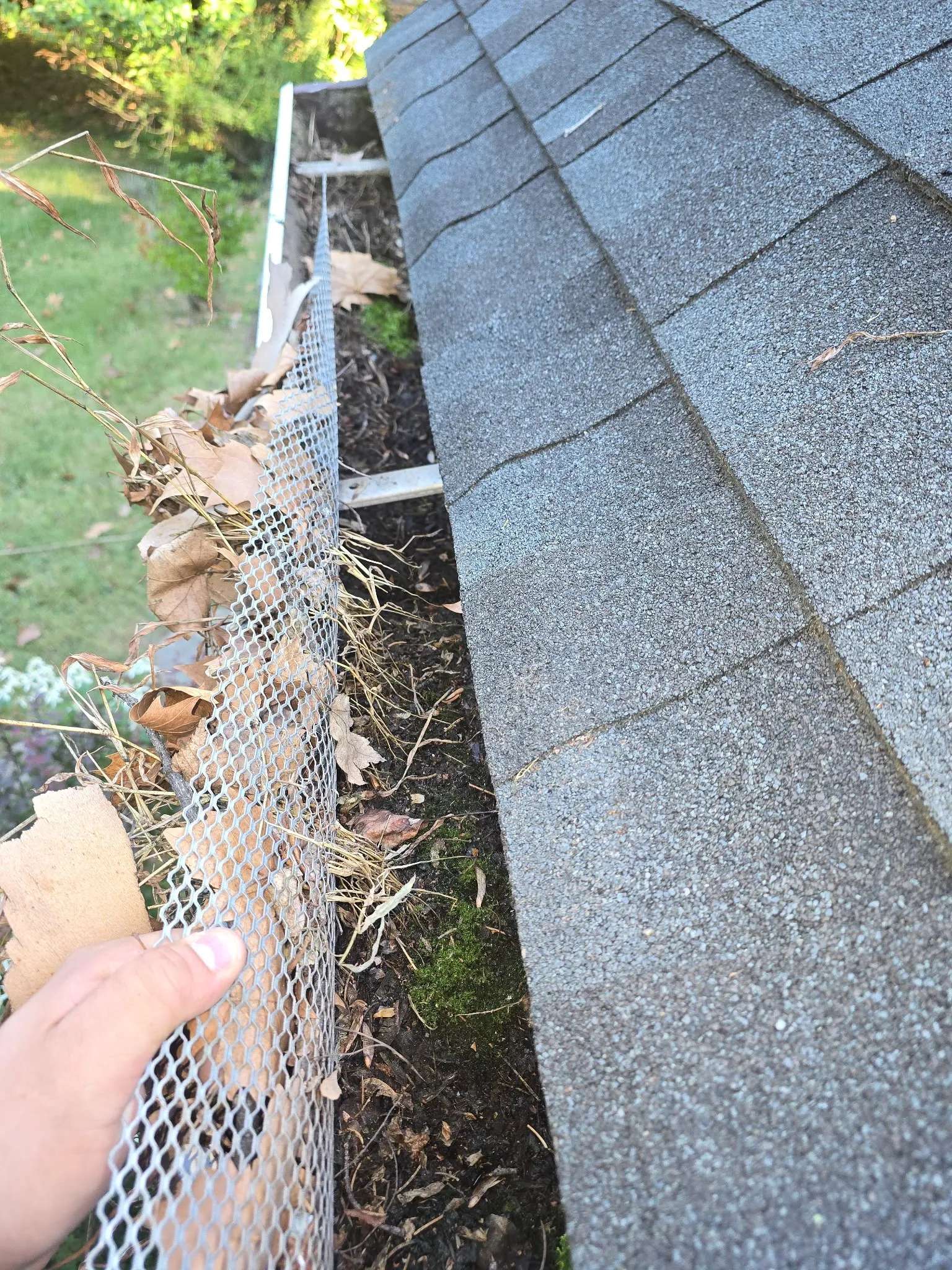 Gutter Protection System — before