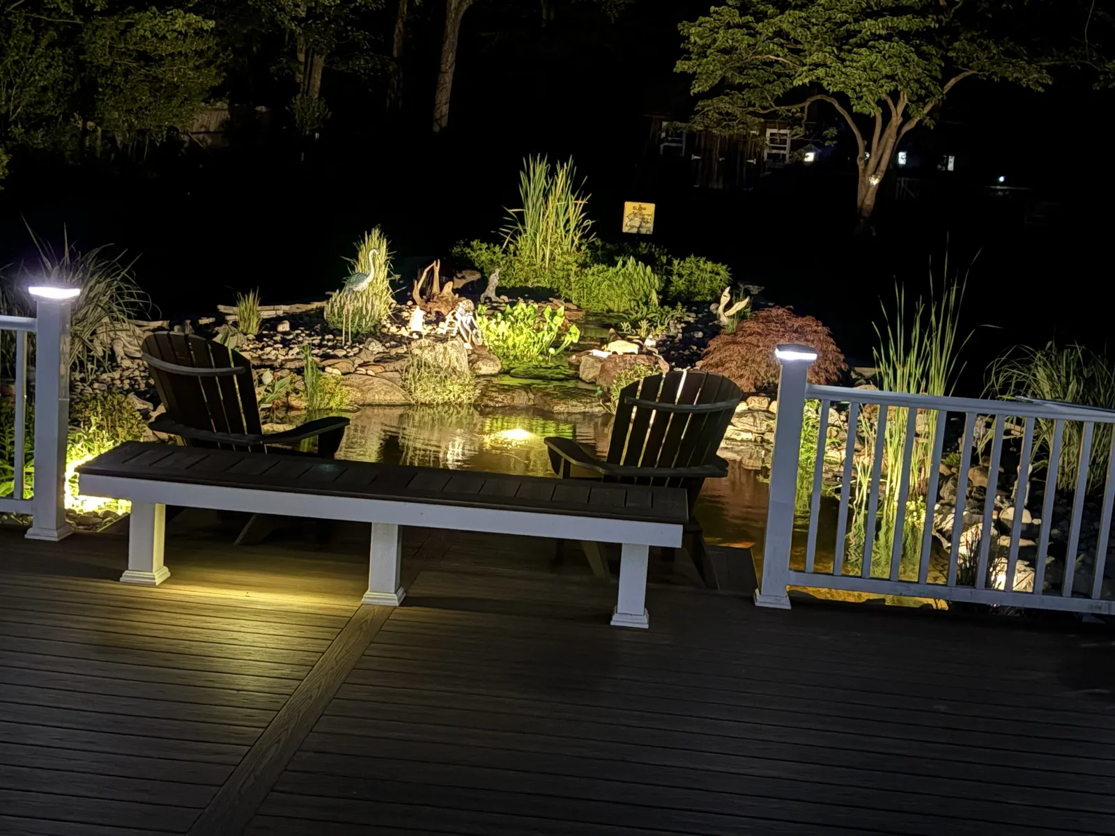Deck Lighting & Bench Build