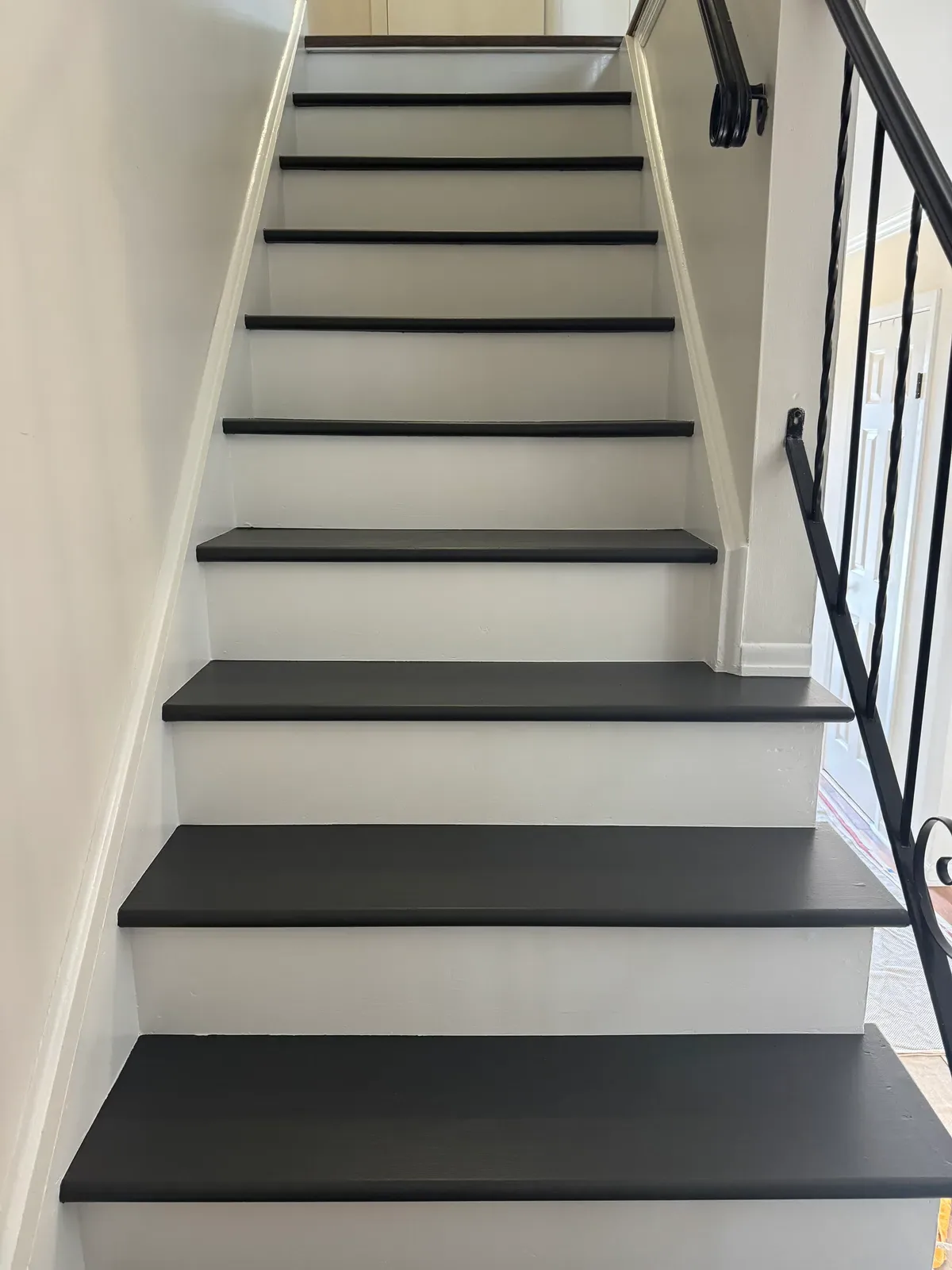Custom Painted Stair Risers